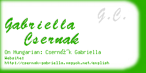 gabriella csernak business card